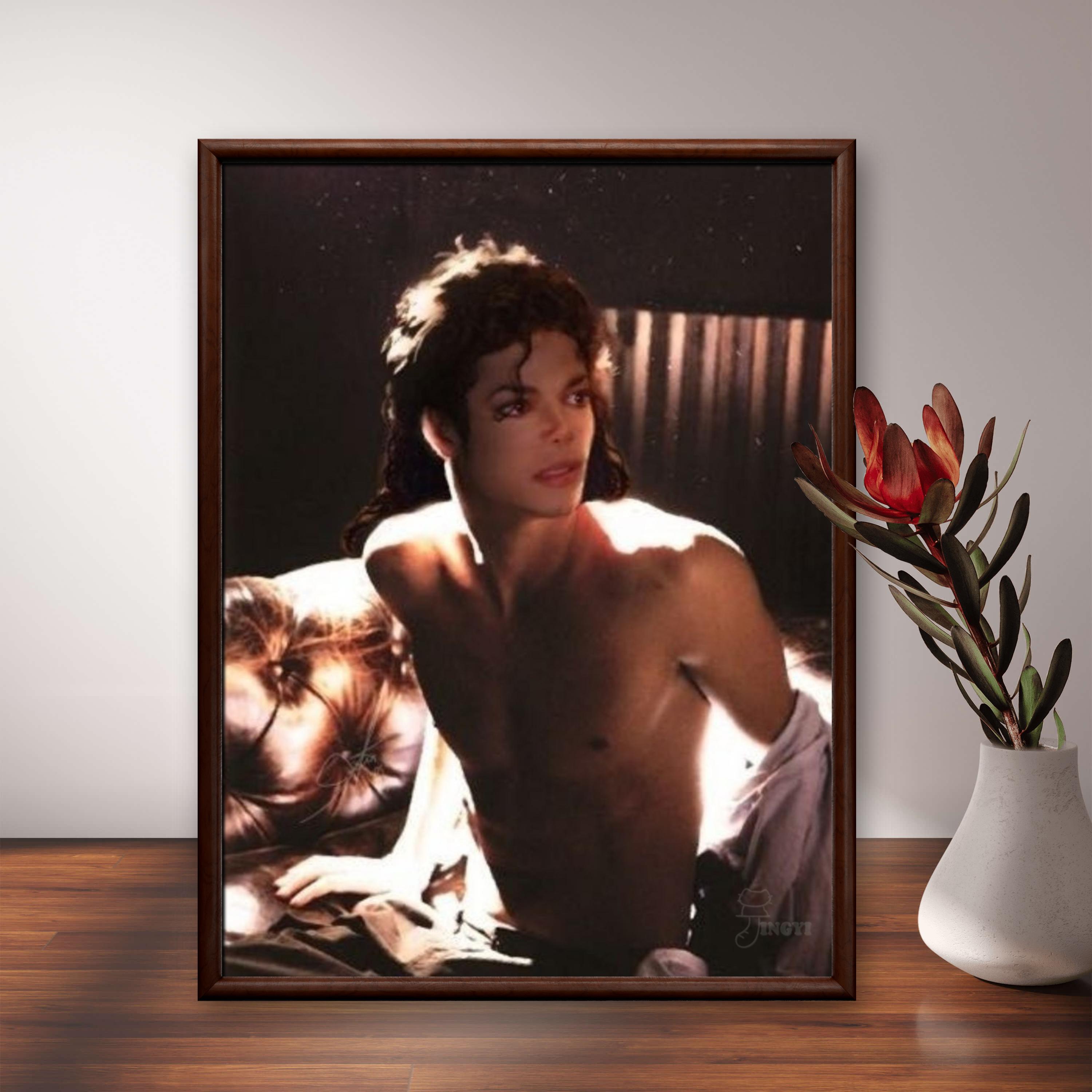 2026 ราชาเพลงป๊อปคนใหม่ ไมเคิล - Photo Mosaic Print บทวิจารณ์และราคา