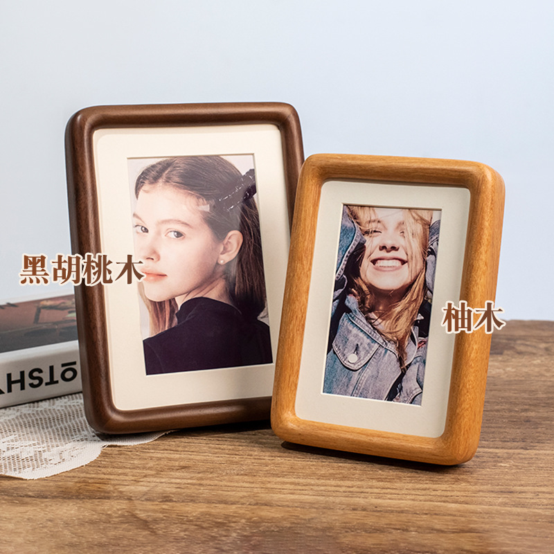กรอบรูปไม้เนื้อแข็งวอลนัทสีดํา - Engraved Wood Frame บทวิจารณ์และราคา