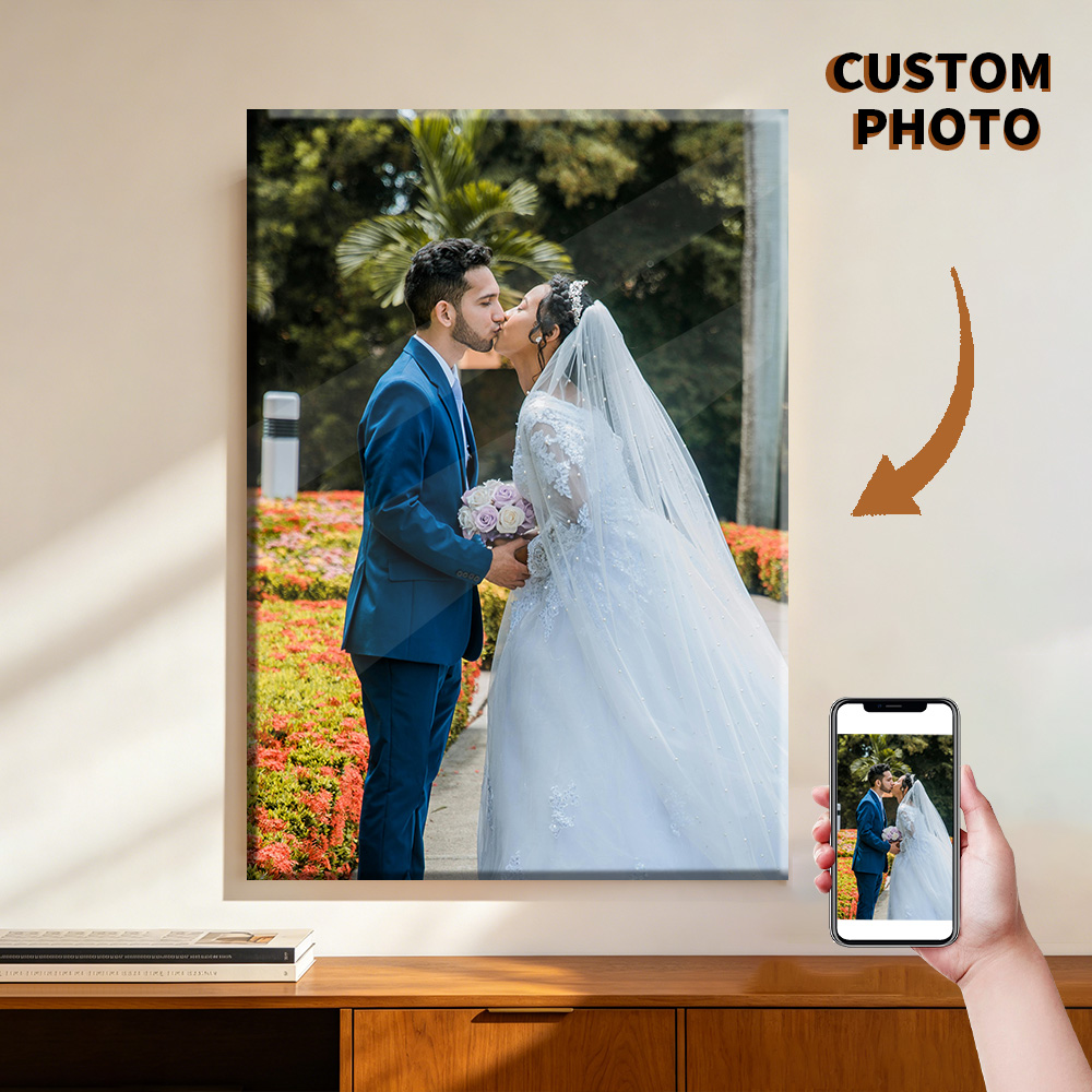 ภาพถ่ายสั่งทำบนผืนผ้าใบ 1 ชิ้น - Engraved Wood Frame บทวิจารณ์และราคา
