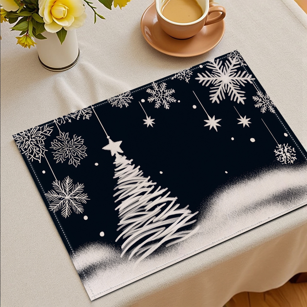 ชุดแผ่นรองจานลายเทศกาล 4 ชิ้น  - Family Tree Print บทวิจารณ์และราคา
