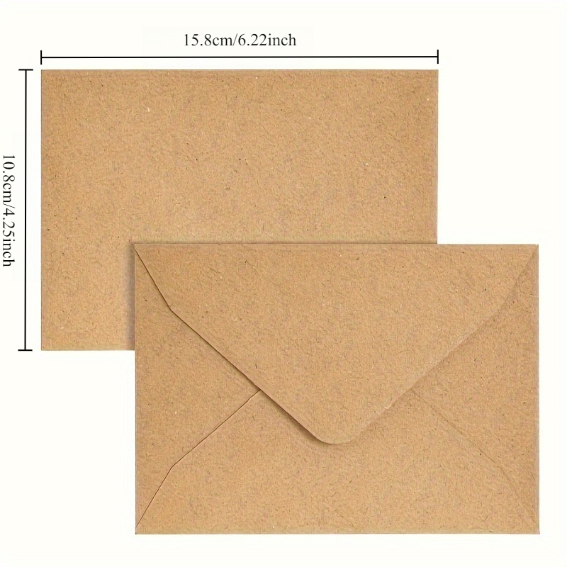 50/100pcs กระดาษคราฟท์ซองสีทึบ - Wax Seal Letter Kit บทวิจารณ์และราคา