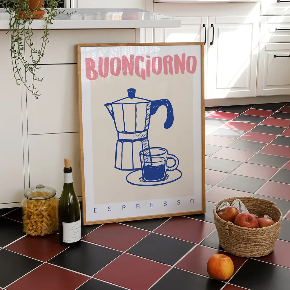 โมเดิร์นกาแฟ Espresso Wall Art - Custom Map Poster บทวิจารณ์และราคา
