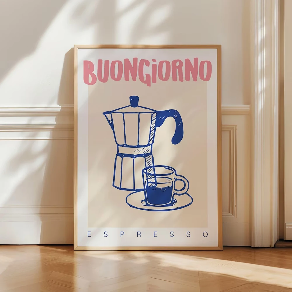 โมเดิร์นกาแฟ Espresso Wall Art - Custom Map Poster บทวิจารณ์และราคา