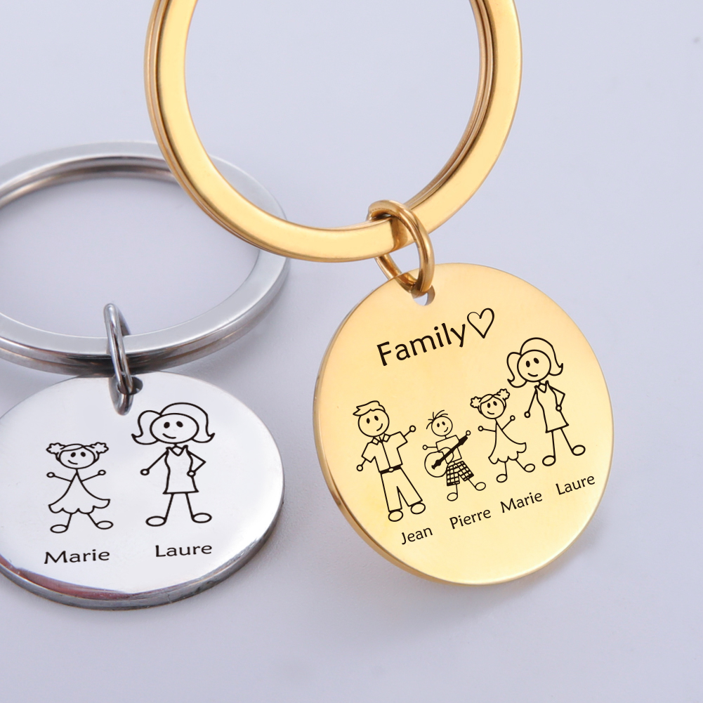 พวงกุญแจส่วนตัวสำหรับครอบครัว  - Initial Ring Custom บทวิจารณ์และราคา