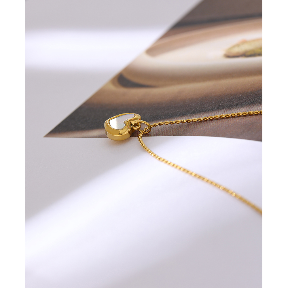 Yhpup น่ารักหัวใจเปลือกหอยธรรม - Birth Flower Necklace บทวิจารณ์และราคา