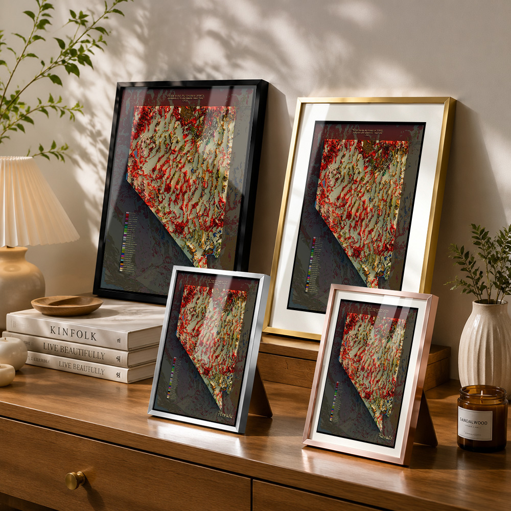 แผนที่ธรณีวิทยาเนวาดา โปสเตอร์ - Custom Map Poster บทวิจารณ์และราคา