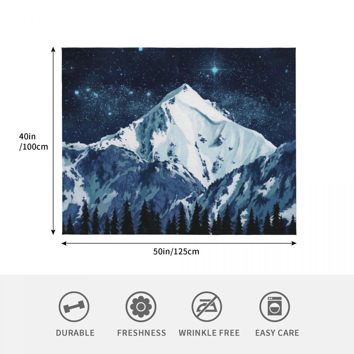ผ้าห่มคลุมเตียงลายท้องฟ้ายามค่ - Custom Night Sky บทวิจารณ์และราคา