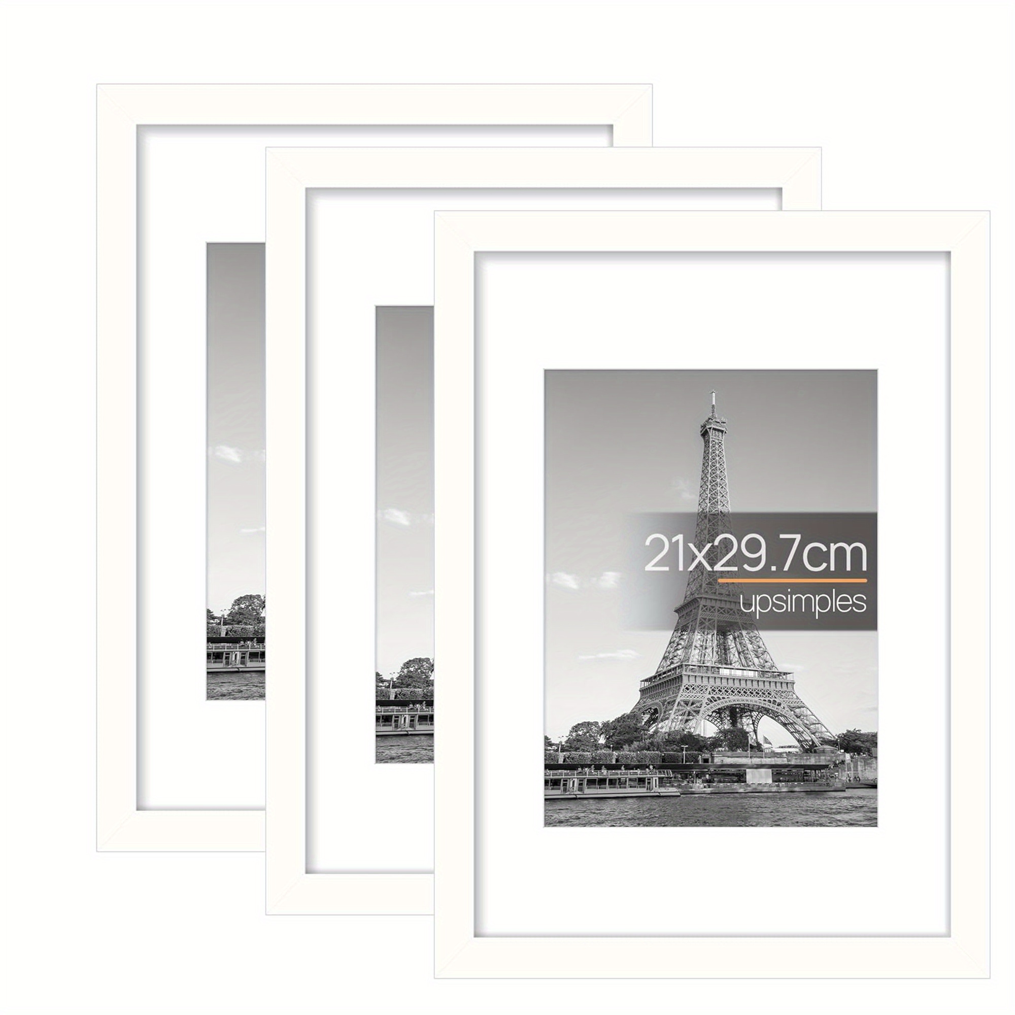 กรอบรูปไม้ 3 ชิ้น สำหรับติดผนั - Engraved Wood Frame บทวิจารณ์และราคา